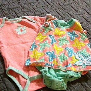 1 Baby Gear onsie, 1 Kidget onsie